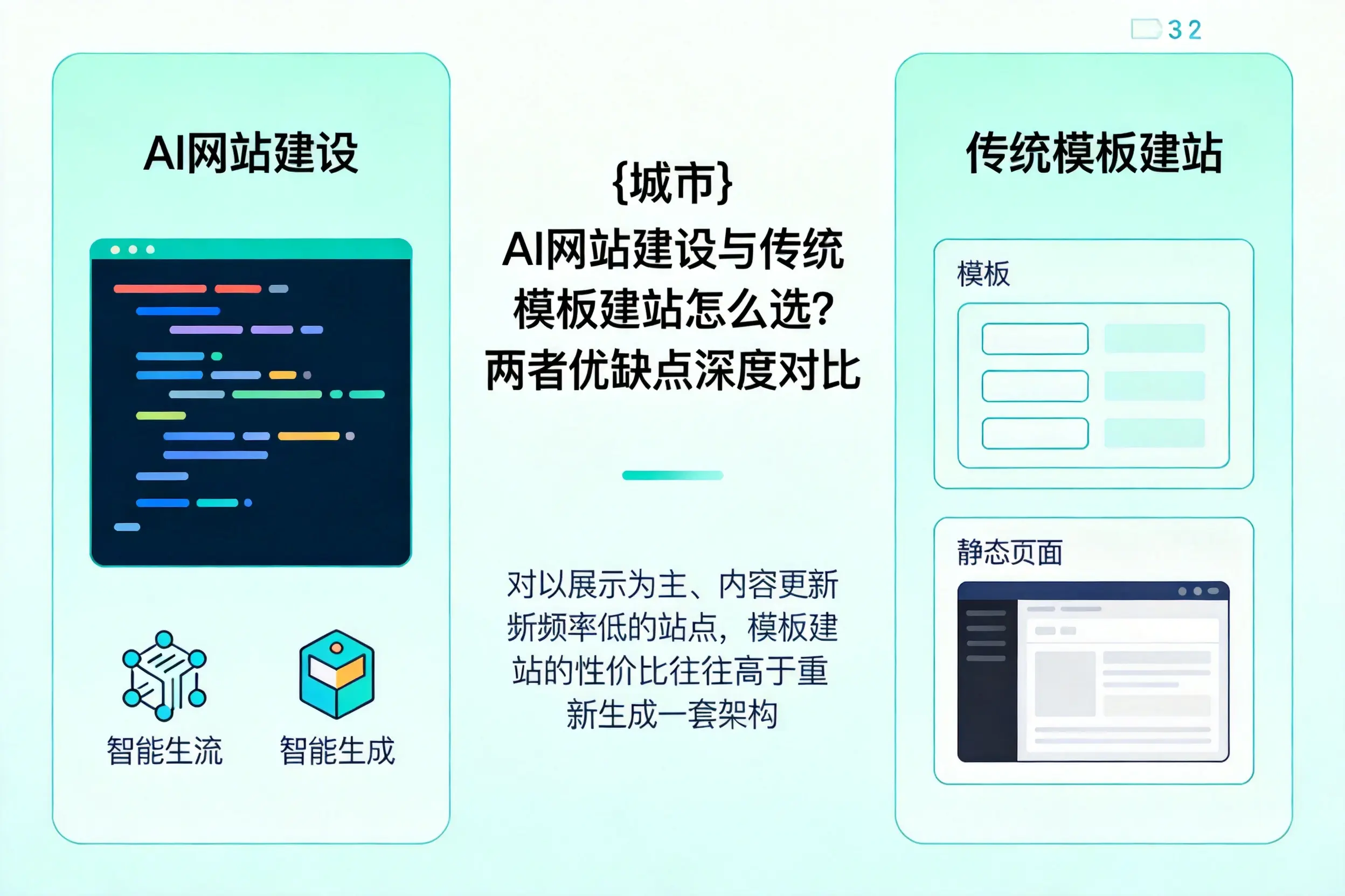 文山AI网站建设与传统模板建站怎么选?两者优缺点深度对比