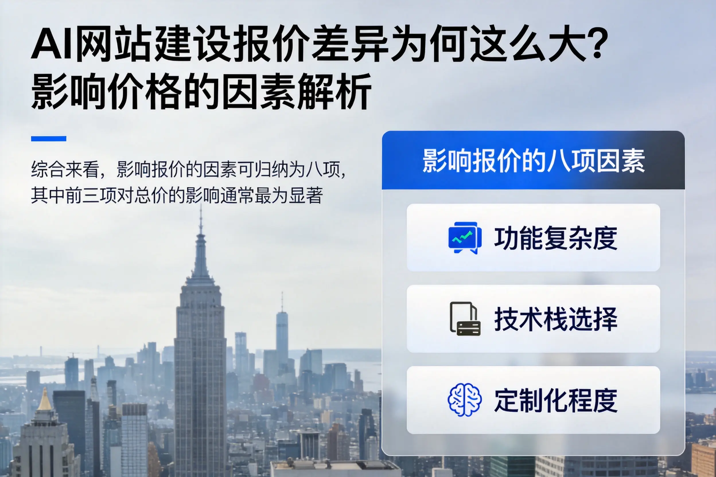 文山AI网站建设报价差异为何这么大?影响价格的因素解析