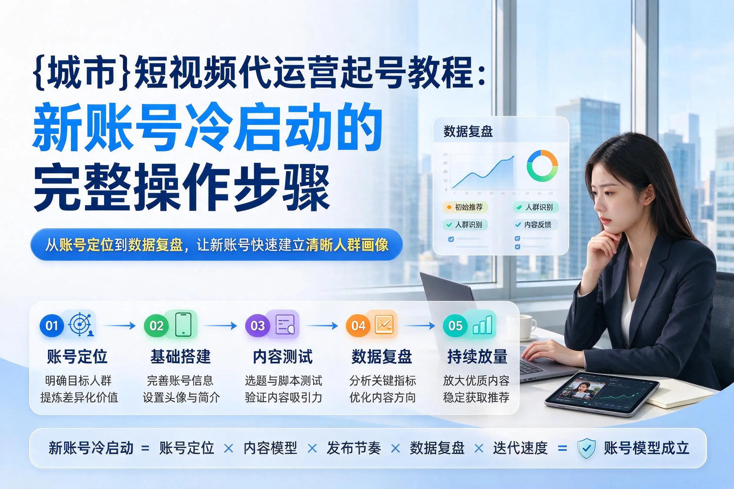 文山短视频代运营起号教程：新账号冷启动的完整操作步骤