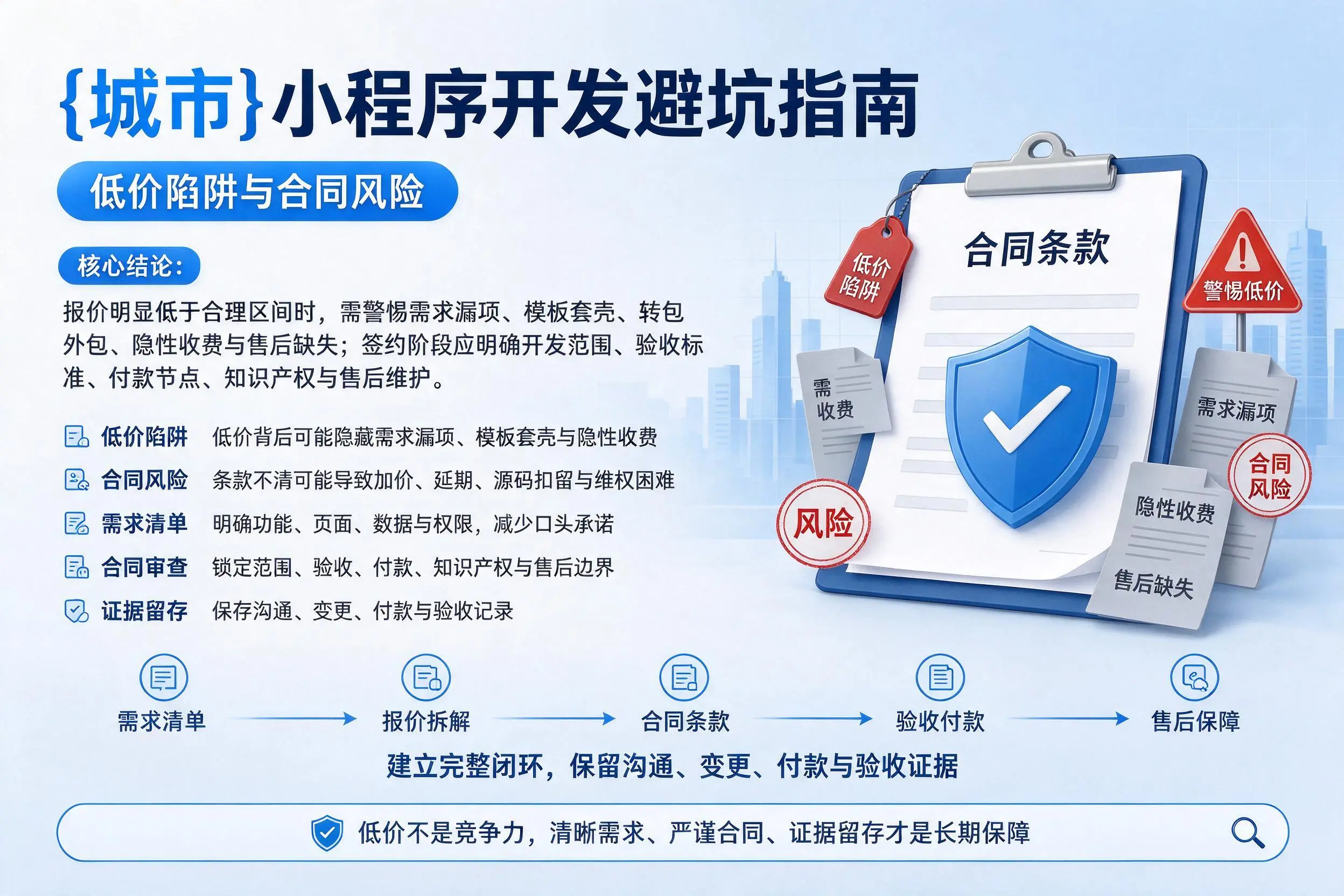 文山小程序开发避坑指南：低价陷阱与合同风险