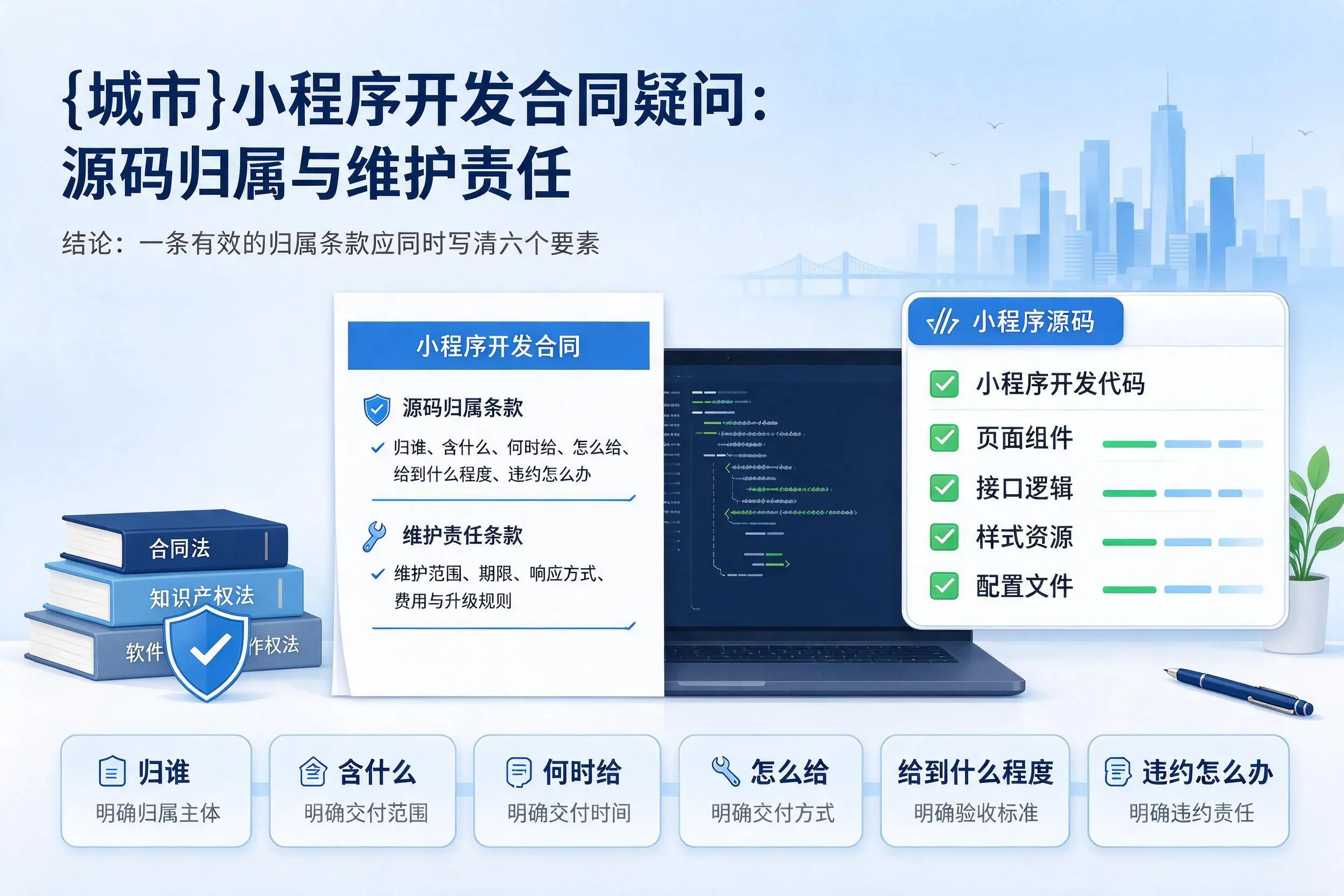 文山小程序开发合同疑问:源码归属与维护责任