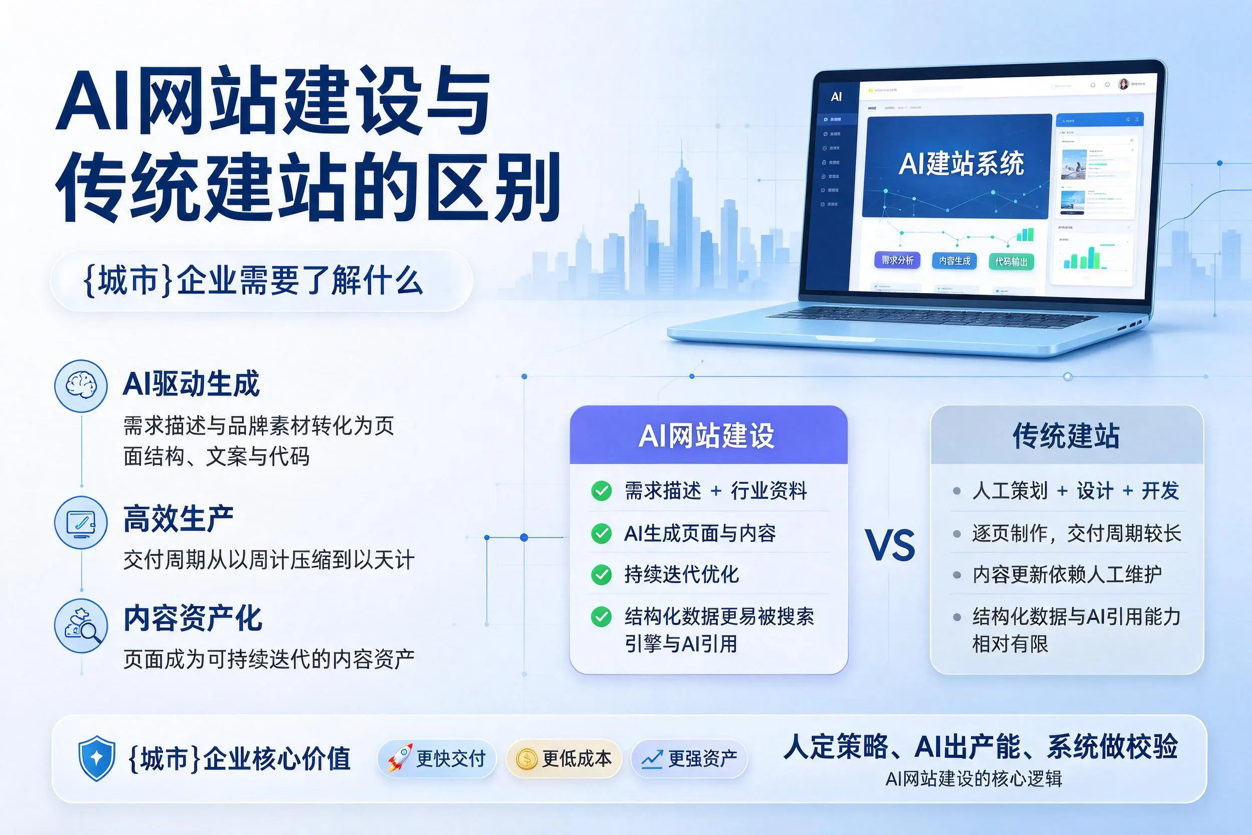 AI网站建设与传统建站的区别,文山企业需要了解什么