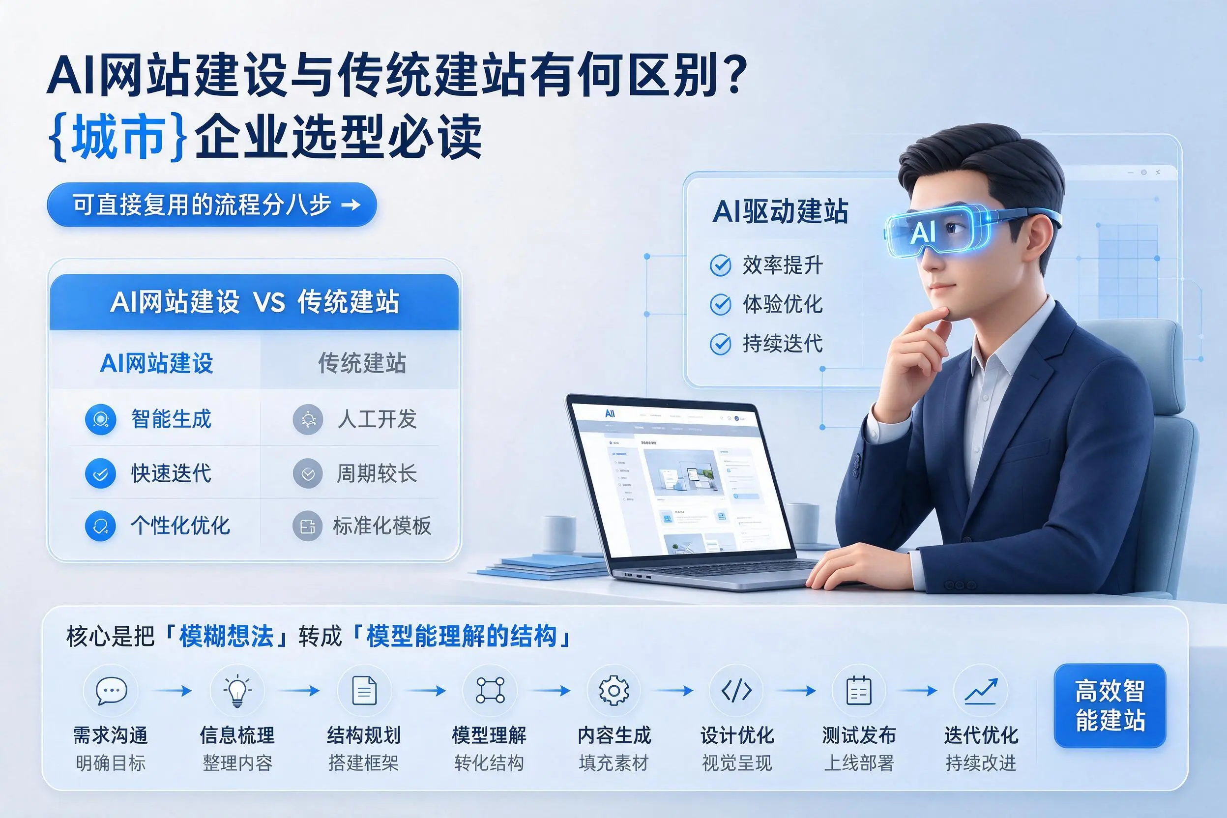 AI网站建设与传统建站有何区别?文山企业选型必读