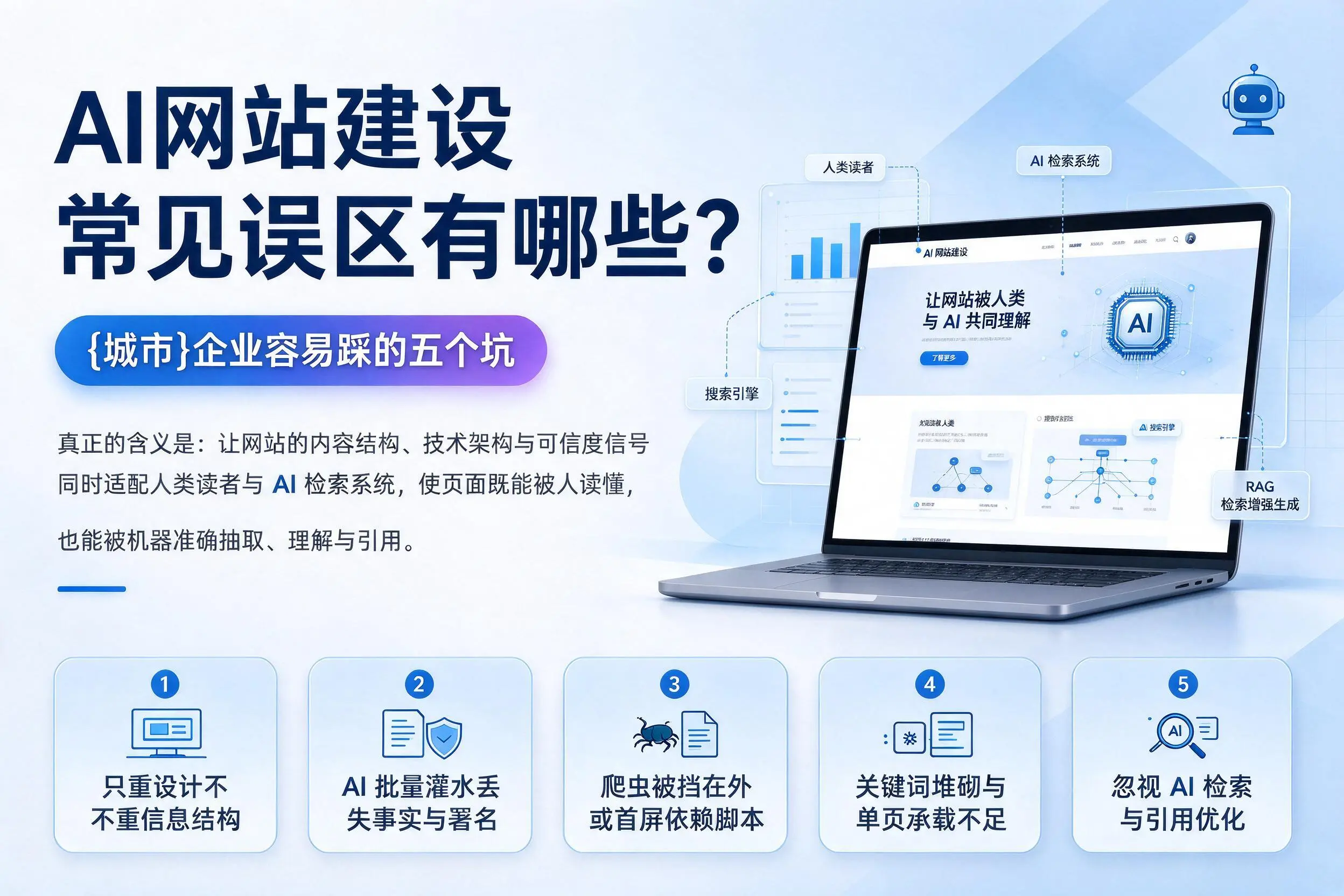 AI网站建设常见误区有哪些？文山企业容易踩的五个坑