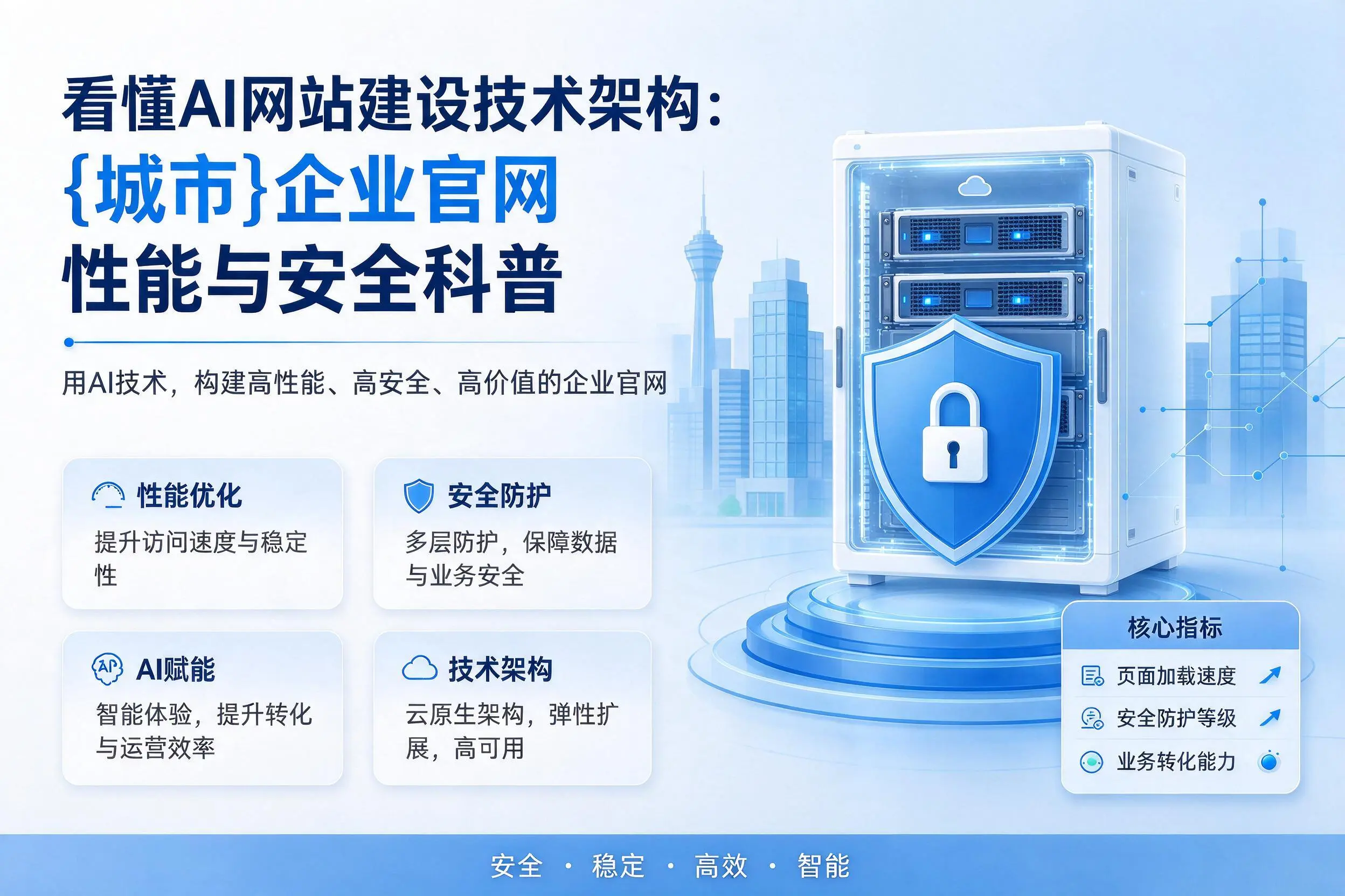 看懂AI网站建设技术架构：文山企业官网性能与安全科普