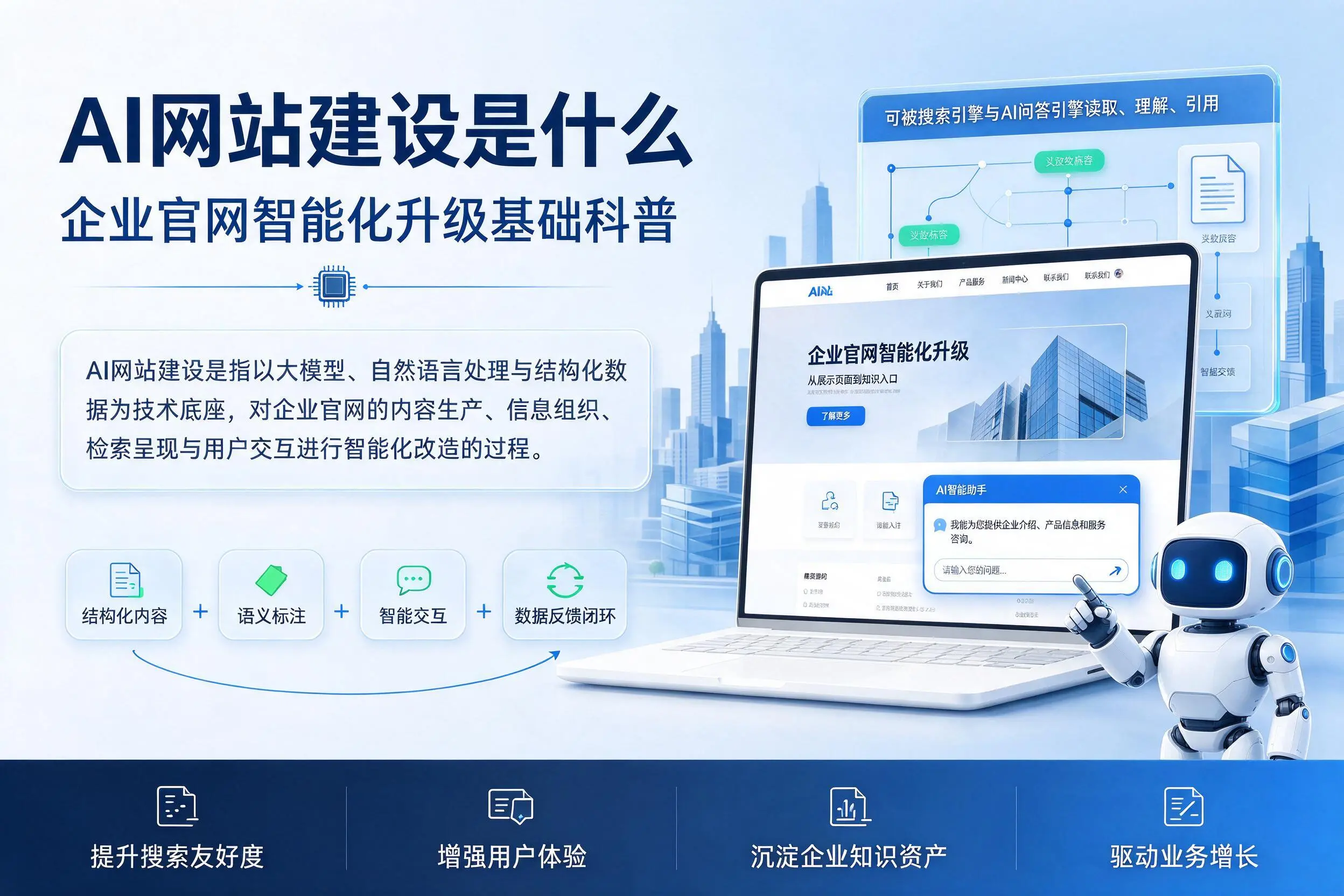 AI网站建设是什么：文山企业官网智能化升级基础科普